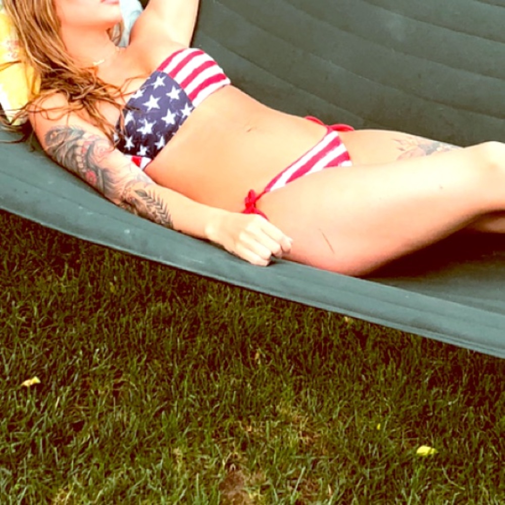 Xhilaration American Flag Bikini